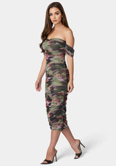 Ruched Midi Dress