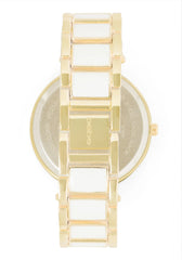 Goldtone And White Watch
