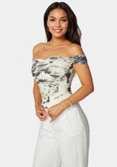 Off Shoulder Knit Top