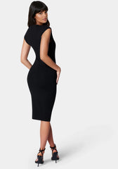 Lace Applique Midi Dress