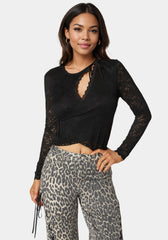 Lace Wrap Top