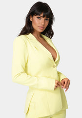 Tailored Fitted Waist Blazer