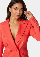 Double Breasted Strong Shoulder Jacket