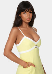Tailored V Neck Romper