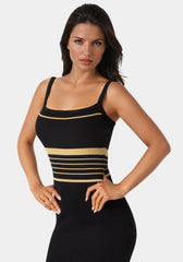 Illusion Sweater Bodycon Maxi Dress