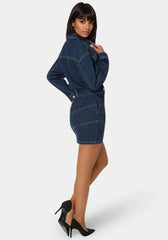 Shirt Denim Mini Dress
