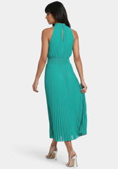 Sleeveless Pleated Dress