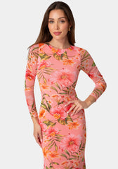Long Sleeve Mesh Maxi Dress