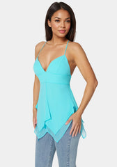 Asymmetric Butterfly Tank Top