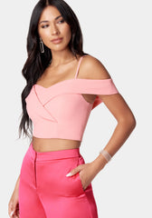 Off-Shoulder Knit Top