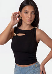 Luxe Shine Fitted Top