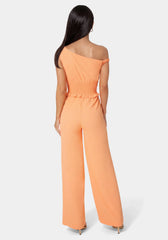 Off Shoulder Wide Leg Jumpsuit