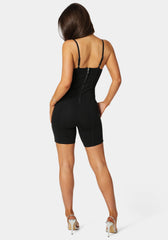 Biker Short Corset Romper