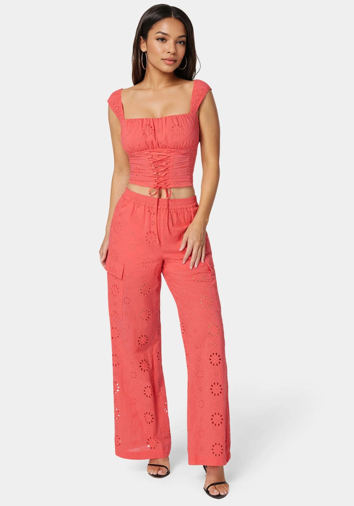 Eyelet Lace Up Corset