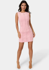 Faux Suede Lace Up Mini Dress