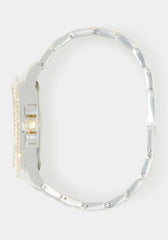Link Bracelet Crystal Sport Bezel Watch