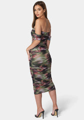 Ruched Midi Dress
