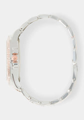 Link Bracelet Crystal Sport Bezel Watch