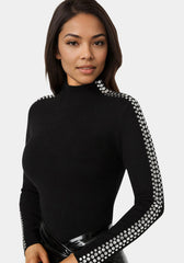 Studded Long Sleeve Sweater