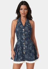 Fit & Flare Denim Dress