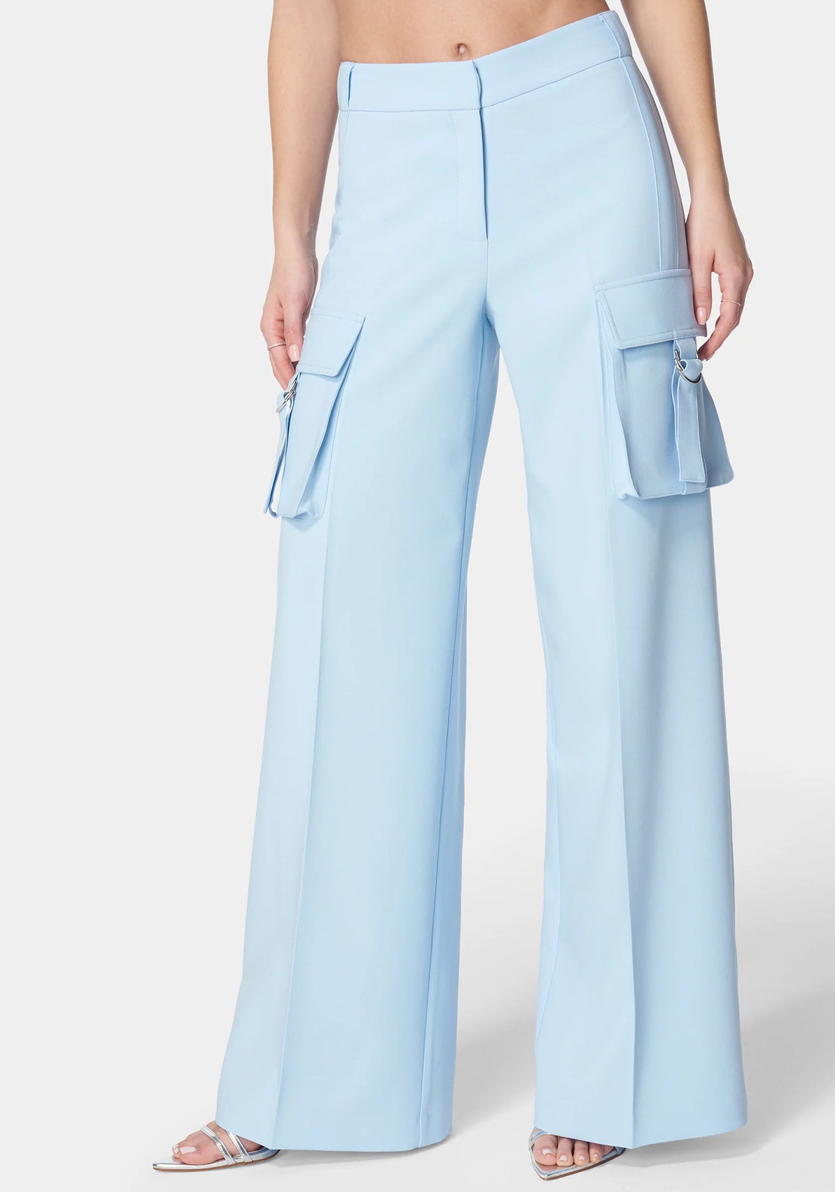 High Waist Ultra Wide Leg Cargo Pant
