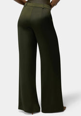 High Waist Satin Ultra Wide Leg Pant