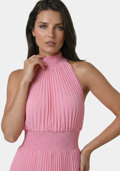 Sleeveless Pleated Dress
