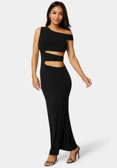 Asymmetrical Cutout Maxi