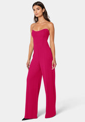 Studded Pearl Top And Palazzo Leg Jumpsuit