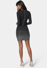 Ombre Crystal Mini Dress