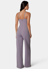 Halter Palazzo Leg Jumpsuit