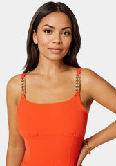 Fluid Crepe Palazzo Leg Jumpsuit