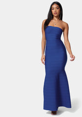 Luxe Bandage Strapless Gown
