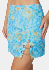 Chain Slit Mini Skirt