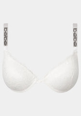 MEGA PUSH UP Lace Bra with Bebe Rhinestone Detail