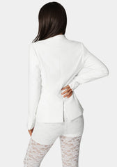 Tailored Lace Combo Blazer