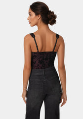 Flocked Mesh Bodysuit