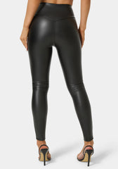 High Waist Vegan Leather Legging