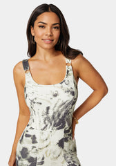 Open Neck Capri Catsuit