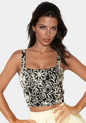 Crochet Embroidery Ecorset Top