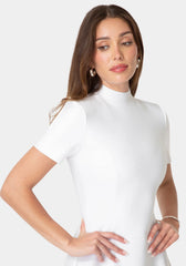Fit and Flare Short Sleeve Bandage Dress