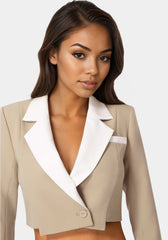 Tailored Two Tone Blazer