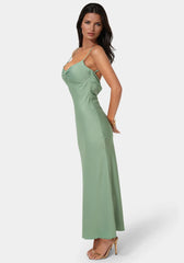 Drape Back Maxi Dress