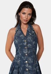 Fit & Flare Denim Dress