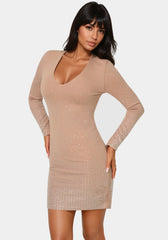 Ombre Crystal Mini Dress