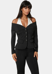 Tailored Off Shoulder Blazer