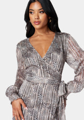 Sparkle Wrap Dress