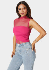 Draped Knit Bodysuit