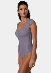 Swiss Dot Lace Bodysuit