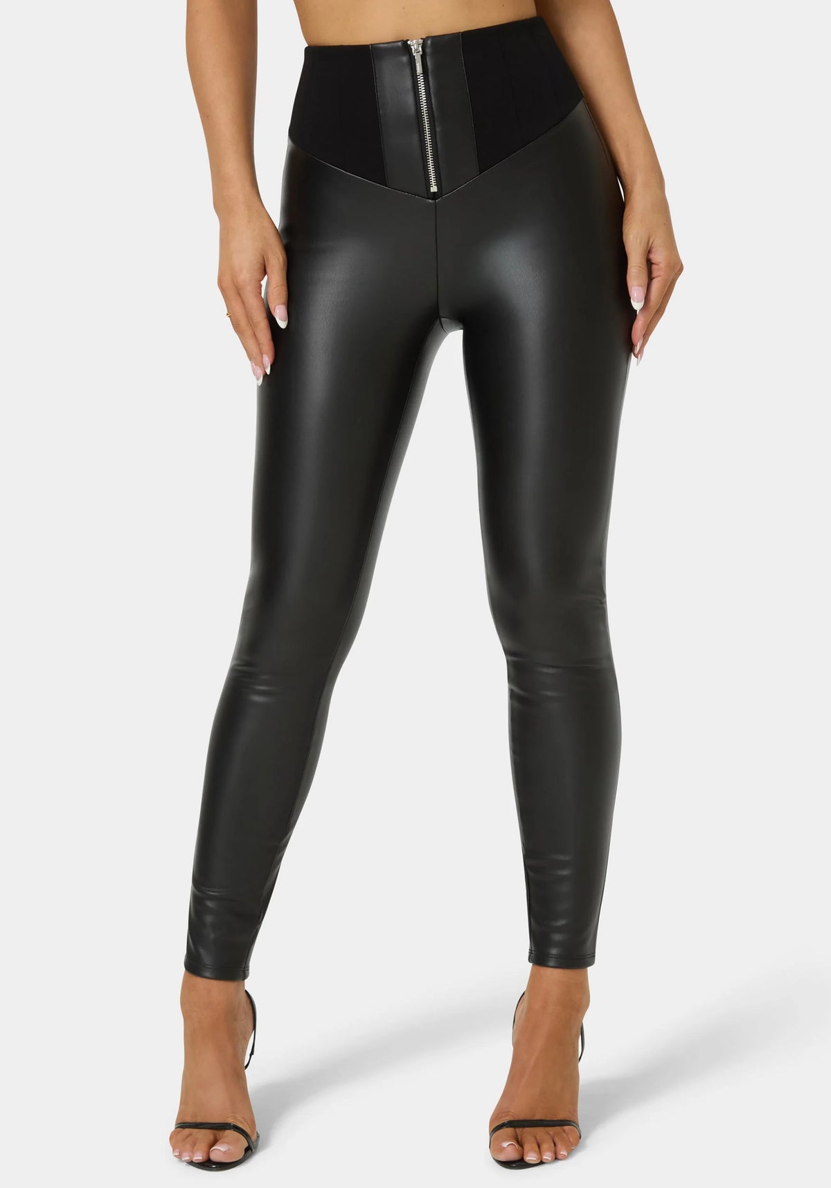 High Waist Vegan Leather Legging